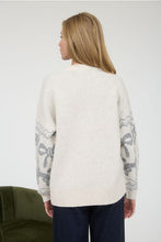 Load image into Gallery viewer, Ivory+ Grey Poodle Sweater
