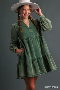 Hunter Washed Corduroy Dress