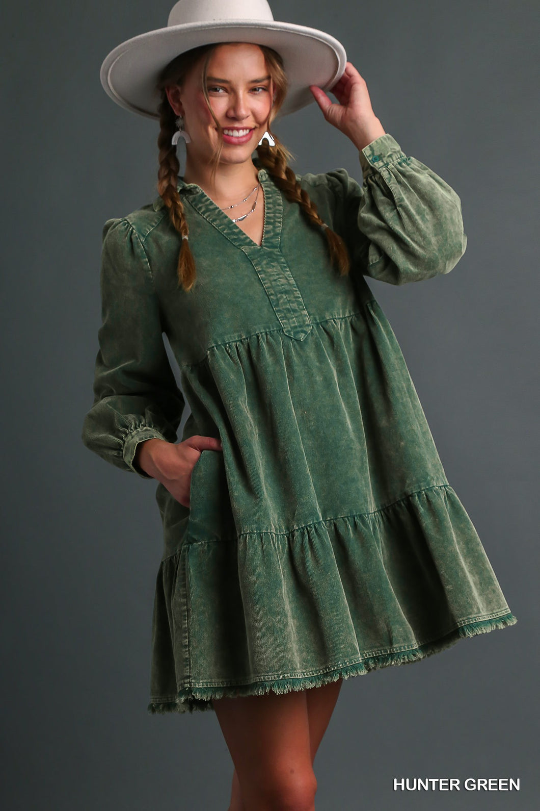 Hunter Washed Corduroy Dress