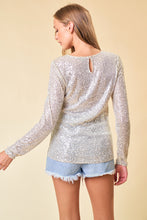 Load image into Gallery viewer, Champagne Sequin Top
