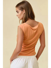 Load image into Gallery viewer, Cantaloupe Cap Sleeve Top
