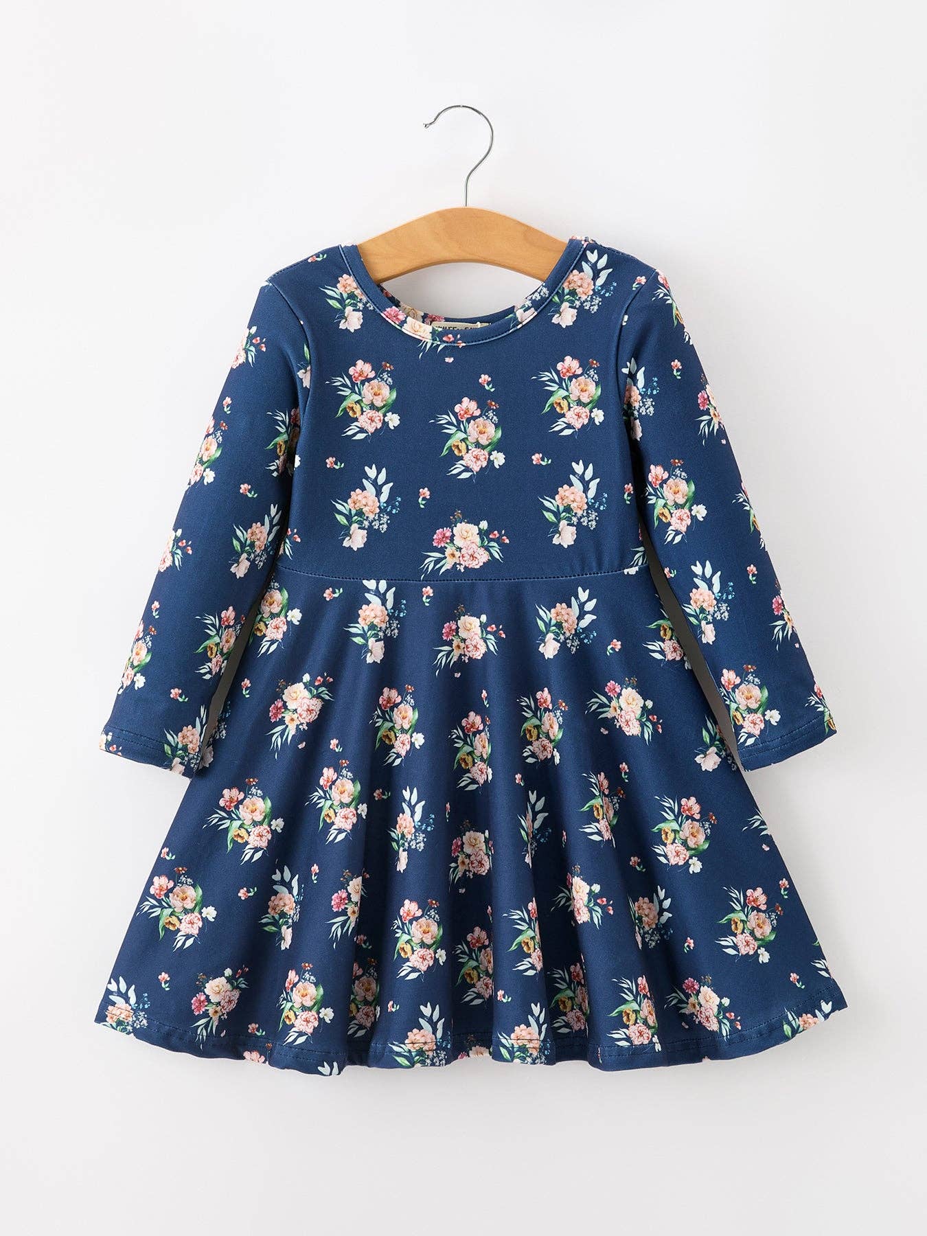 Navy Floral Dress