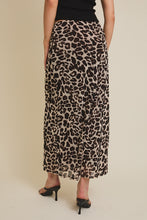 Load image into Gallery viewer, Leopard Flare Hem Tie Skirt
