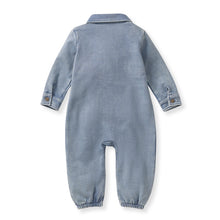 Load image into Gallery viewer, Blue Washed Romper - Baby
