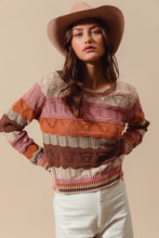 Load image into Gallery viewer, Oatmeal Multi Textured Sweater
