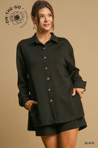 Black Luxe Knit L/S Romper