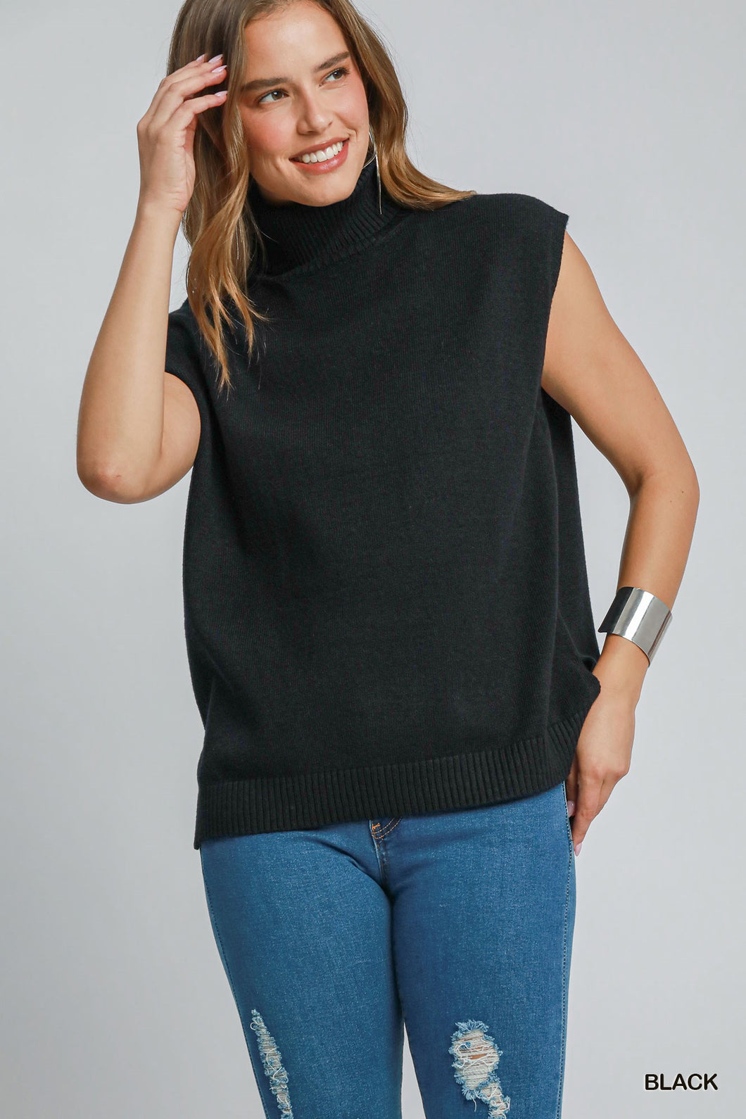 Black Turtleneck Sweater