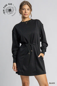Black Luxe Mini Dress