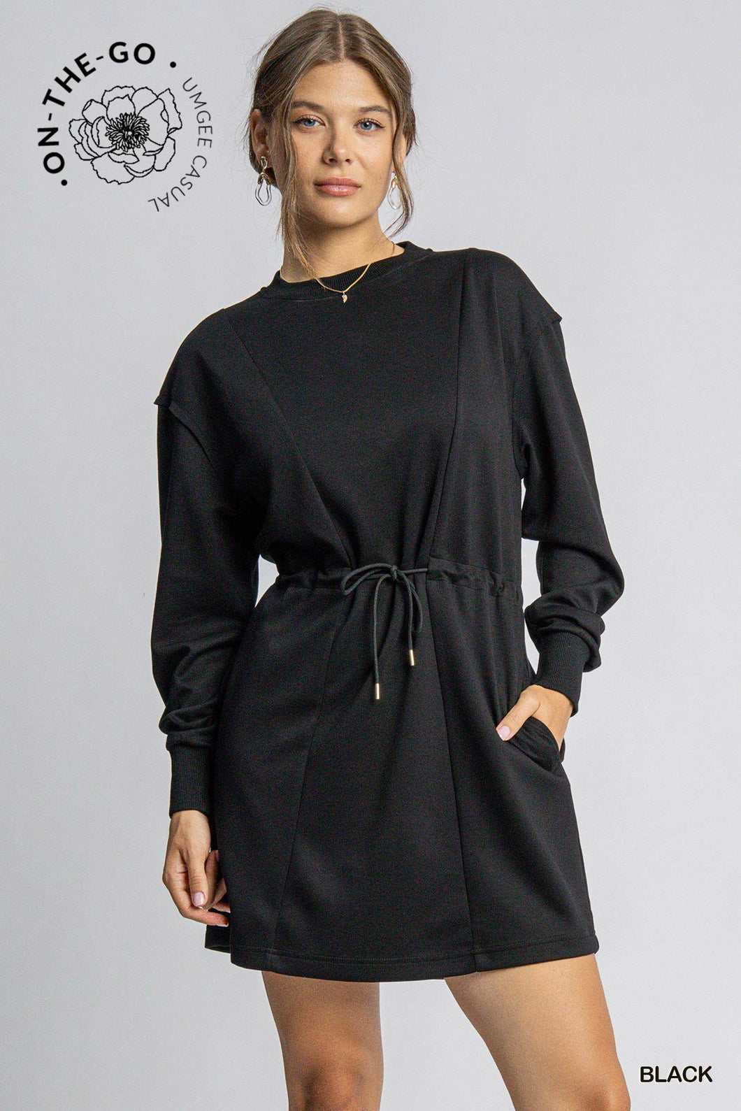 Black Luxe Mini Dress