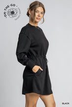 Load image into Gallery viewer, Black Luxe Mini Dress
