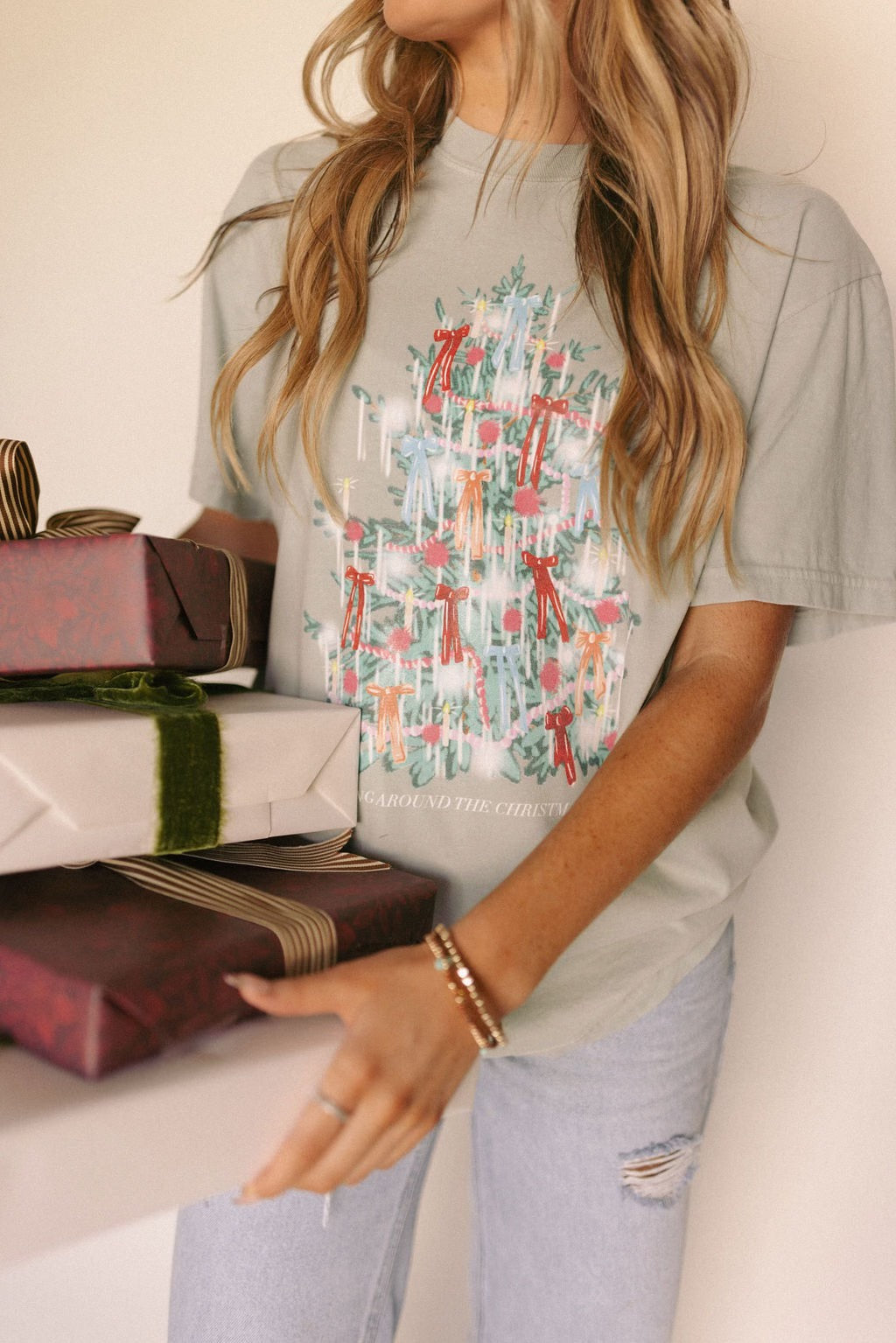 Rocking Around Tinsel Tree Tee