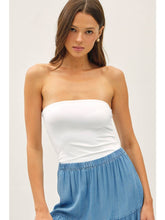 Load image into Gallery viewer, Be Cool Off White Double Lined Tube Top
