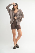 Load image into Gallery viewer, Heathered Cocoa Tapered Hoodie
