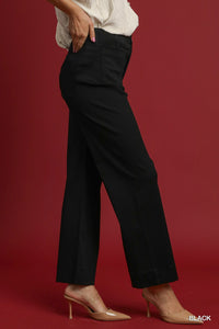 Black Patch Pocket Pants