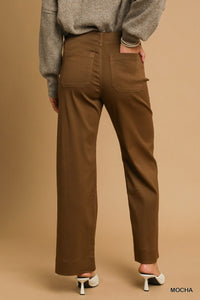 Mocha Patch Pocket Pants