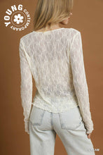 Load image into Gallery viewer, Cream Lace Layering Top
