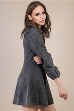 Load image into Gallery viewer, Charcoal Washed Mini Dress
