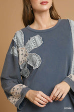 Load image into Gallery viewer, Denim Patchwork Pullover
