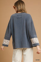 Load image into Gallery viewer, Denim Patchwork Pullover
