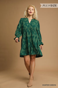 Hunter Jacquard Dress - Plus