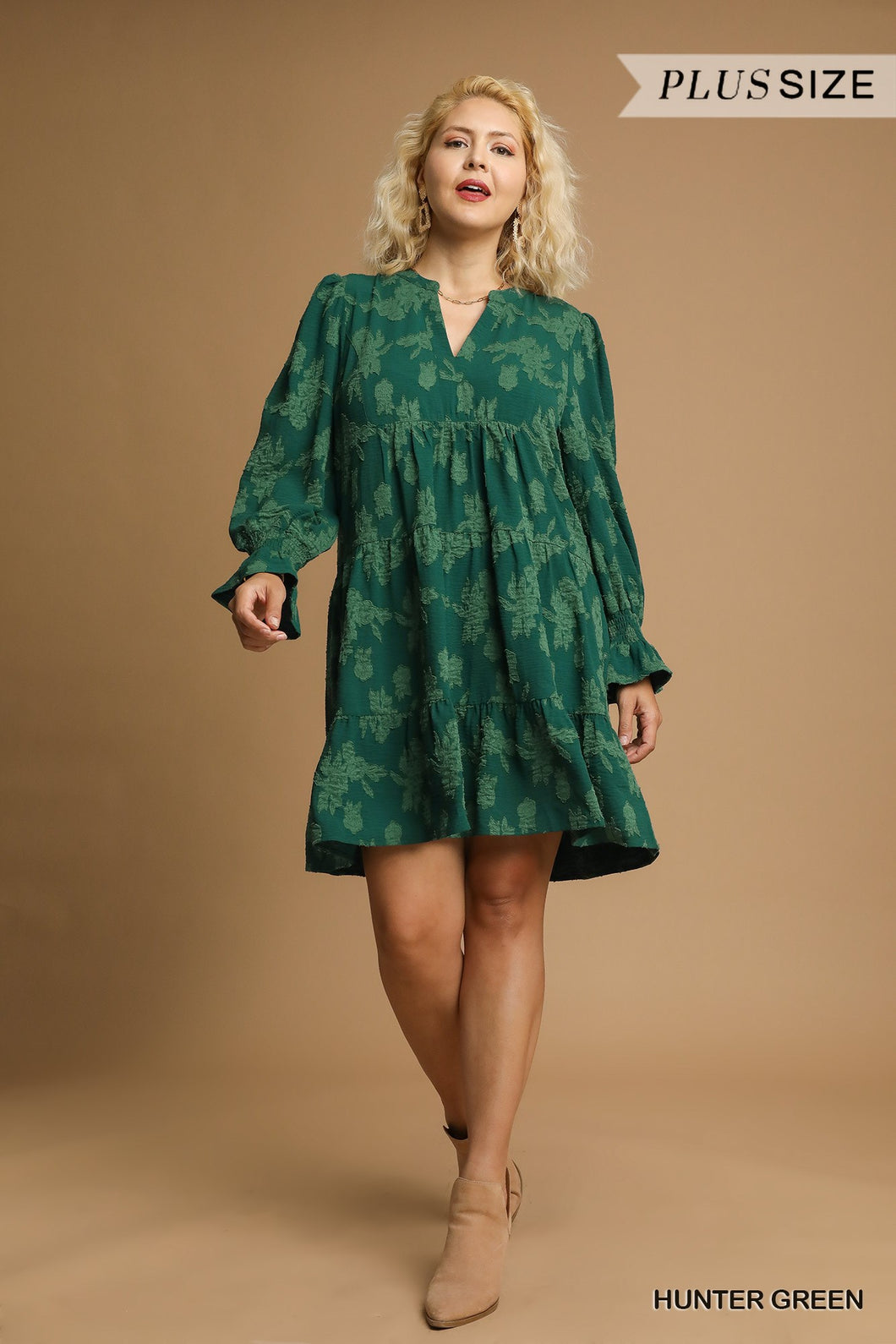 Hunter Jacquard Dress - Plus
