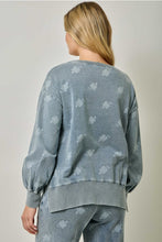 Load image into Gallery viewer, Denim Floral Sweatshirt
