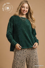 Load image into Gallery viewer, Emerald Chenille Top
