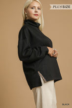 Load image into Gallery viewer, Black Luxe Turtleneck -Plus
