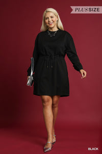 Black Luxe Mini Dress -  Plus
