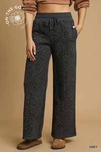 Grey Leopard Lounge Pants