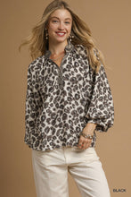 Load image into Gallery viewer, Grey Leopard Top
