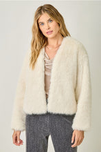 Load image into Gallery viewer, Ivory Fur Open Jacket
