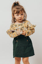 Load image into Gallery viewer, Mustard Floral Skirt Set - Kids
