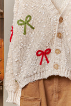 Load image into Gallery viewer, Ivory Bow Sweater
