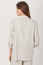 Load image into Gallery viewer, Oatmeal Rolled Sleeve Blazer
