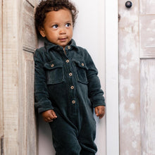 Load image into Gallery viewer, Green Corduroy Jumpsuit - Baby
