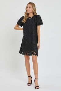 Black Lace Mini Dress