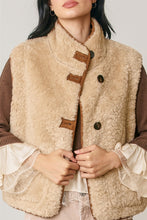 Load image into Gallery viewer, Reversible Suede Sherpa Vest
