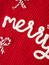 Load image into Gallery viewer, Candy Cane Merry Sweater - Kids + Baby
