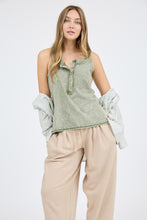 Load image into Gallery viewer, Olive Henley Tank
