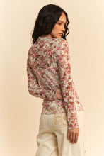 Load image into Gallery viewer, Pink Floral Lace Top
