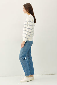 Cream + Denim Cotton Sweater