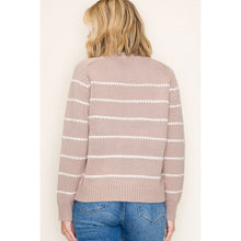 Load image into Gallery viewer, Taupe Blanket Stitch Sweater
