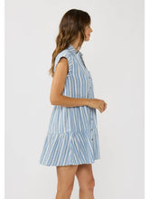 Load image into Gallery viewer, Lovestitch Blue Stripe Tiered Dress
