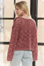 Load image into Gallery viewer, Diamond Open Knit Sweater
