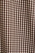 Load image into Gallery viewer, Brown Gingham Check Top
