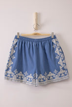 Load image into Gallery viewer, Embroidered Chambray Shorts
