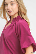 Load image into Gallery viewer, Umgee Berry Scalloped Top
