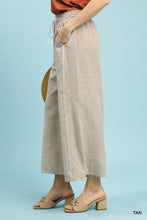 Load image into Gallery viewer, Umgee Tan Wide Leg Pants
