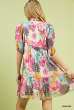 Load image into Gallery viewer, Umgee Watercolor Babydoll Dress
